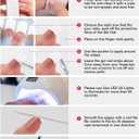 3 x EBANKU Semi Cured Gel Toenail Strips, UV Nail Stickers for Toes, French Sheer Jelly Nude Pink Long-Lasting Manicure Strips With Nail File & Stick, Works With UV Lamps