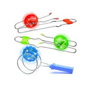 Stocking Stuffers for Kids Toys Boys 3pcs Light Up Gyro Wheel Toy Birthday Gifts for Men, Magic Rail Twirler Magnetic Yoyo Spinner Sensory Fidget Toys for Kids Ages 3-5-7 4-8-12 Year Old Boys & Adults