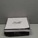 katliu Women's Slouchy Mid Calf Boots Zip up Flat Boots Faux Suede Black 6