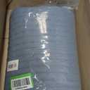 Comfort Spaces Blue Oversized Queen Quilt Set 102"x118" Bedspread Quilted Summer Lightweight Microfiber Bedding Coverlet with Double Sided Stitching Soft All Season Cozy 3 Piece with Matching Shams