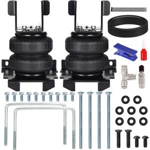 Just-V Air Bags Suspension Kit - Rear Air Spring Kit Compatible with 2007-2018 Chevy Silverado GMC Sierra 1500, 5000Lbs Load Leveling Capacity for Trucks, Replacement for Firestone 2430 Ride Rite Kits