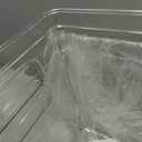 Delamu Acrylic Trash Bag Holder, 3 Pack Stackable Garbage Holder for 4-33 Gallon Bags, Clear Organizer Bins for Under Sink Organization, Pantry Storage, Cabinet, Kitchen, Laundry, Bathroom