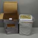 Bathroom Accessories Set, White Bathroom Set, Bathroom Accessory Set with Slim Can,Soap Dispenser,Toilet Brush,Toothbrush Set, Qtip Holders for Housewarming