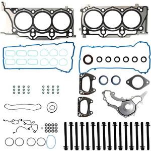 Cylinder Head Gasket Set with Head Bolts kit for 2011-2016 Chrysler 200 300 Challenger Dodge Avenger Charger Journey Ram 1500 Jeep Grand Cherokee Wrangler 3.6L V6 Pentastar Replace#HS26541PT ES72467