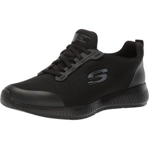 Skechers Women's Squad Sr Food Service Shoe (9, Black)