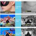 Bairuifu 2 Packs Dry Snorkel Mask Set Snorkeling Gear for Adults Scuba Diving Mask Swimming Glasses Swim Dive Mask Nose Cover Free Diving