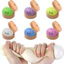 Dumpling Squishy Stress Balls Fidget Sensory Toy Mystery Dumpling Squishy Soft Squeeze Decompression Dough for Adults (White)