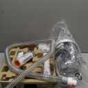 Afloia 6-in-1 Dog Grooming Kit, Pet Grooming Vacuum for Shedding, Dog Hair Vacuum with Clipper Nail Trimmer Grinder, Pet Brush Groomer at Home, Low Noise Cats Hair Remover, 1.5L Dust Cup, White (Silver)