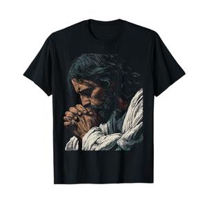 Jesus Christ Praying God T-Shirt, M