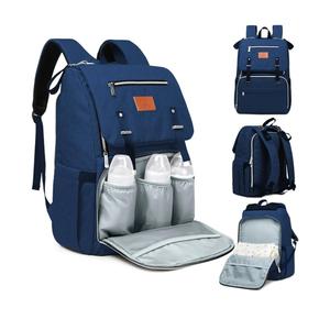 KeaBabies Baby Diaper Bag Backpack with Changing Pad - Waterproof Baby Bag for Mom and Dad, Insulated Bottle Pockets, Durable Toddler, Twin, Boy Girl Diaper Backpack for Travel, Large (Navy Blue)