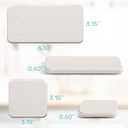 4PCS Quick-Drying Soap Tray for Bathroom Counter, Diatomaceous Earth Stone Drying Tray with Fast Absorption, Multi-Purpose Water Absorbing Stone for Kitchen & Bathroom, White