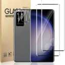 SURFCUZ 2+2 Pack For Galaxy S20 Plus Screen Protector + Camera Lens Protector,9H Hardness,HD Clear,Full Coverage,Case Friendly,Easy Installation,Bubble Free,For Samsung Galaxy S20 Plus -6.7 Inch