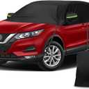 Half Car Cover Compatible with Nissan Rogue 2008-2025, All Weather Protection with Side Mirror Cover, Top Roof Protector for Snow Ice Hail Rain Sun Protection