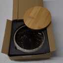 ARTKETTY Succulent Pots - 7.3 Inch Ceramic Bonsai Pot with Tray, Large Succulent Planters with Drainage, Shallow Planter for Indoor Cactus Plants Decorative Flower Plant Container Bowl (White)