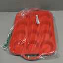 2 Packs 12 Cups Silicone Muffin Pan for Baking with Metal Reinforced Frame Regular Size Cupcake Pan Tray Egg Bites Silicone Cookie Molds Muffin Tin Tart Pans Sheet Set for Oven Dishwasher Safe (Red)