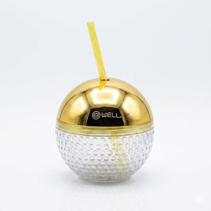 B•WELL Gold Disco Ball Tumbler Water Bottle