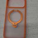 TORRAS Q3 Spin for iPhone 17 Pro Max Case with 360 Magnetic Stand, Wireless Charging Compatible, Hard PC Case for 17 Pro Max Phone Case with Stand, Translucent Cosmic Orange