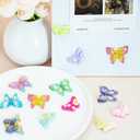 2 x KEYDUACU 12Pcs Strong Refrigerator Magnet Fridge Sticker,3D Colorful Butterfly Craft Decoration Magnet,Strong Fridge Magnets for Kitchen, Office Whiteboard, Cabinet and Dishwasher