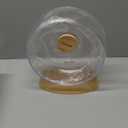 Niteangel Super-Silent Hamster Exercise Wheels - Quiet Spinner Hamster Running Wheels with Adjustable Stand for Hamsters Gerbils Mice Or Other Small Animals (M, Transparent)