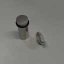 Mega Handles Floor Door Stopper, Quickly Installed Wall Protector, Wall Protectors from Door Knobs, Floor Door Stop with Mounting Hardware Included - Polished Chrome - 3 Inch (1 Pack)