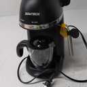 Espresso Coffee Machine Cappuccino Latte Maker 3.5 Bar 1-4 Cup with Steam Milk Frother, Black