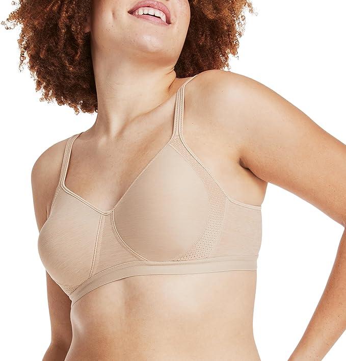 Hanes Signature Cooling Comfort Foam Wire-Free Bra Style W507, X-Large {JJ}