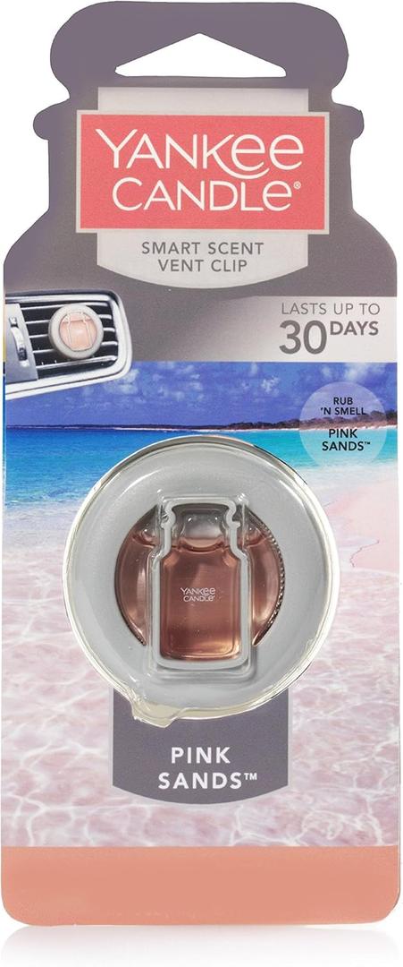 Yankee Candle Car Vent Clip HW Pink Sands, Smart Scent
