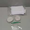 Reinforced Cat Screen Door,Fits Door Opening Size 30''x 80'',Thickened Cat Resistant Mesh Screen Door for Living Room,Kitchen,Bedroom,Cat Proof Screen with Zipper Closure. (U-Type,White)