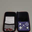 XF40V Retro Handheld Game Console, Retro Gaming Console 4.0'' IPS Screen Linux System Built-in 64G TF Card, Open Source Linux System, Preloaded 20000+ Classic Games, Portable Video Gaming (Purple-64G)