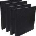 PUREBURG Replacement Activated Carbon Filter Compatible with Dri-Eaz DefendAir HEPA 700 Air Scrubber, 4-Pack For Air Purifier Clean VOCs Odor