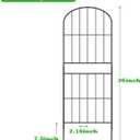 OUSHENG Decorative Garden Fence Fencing, 36in (H) x 16ft (L) Rustproof Metal Wire Panel Border Animal Barrier for Dog, Flower Edging for Yard Landscape Patio Outdoor Decor, Arched