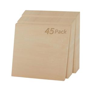 12 x 12 x 1/8 Inch A/AA Garde Baltic Birch Plywood 3mm Plywood Sheets 45Pcs Basswood Sheets with Smooth Surface Perfects for Laser Cutting, Engraving, Crafting, DIY Projects