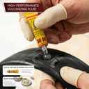 60Pics Bike Tire Repair Kit,Bicycle Inner Tube Patch Kit with Patches and Tire Levers ,Tubeless Tire Repair Rubber Nail with Box and Screwdriver,Convenient Kit for Mountain or Road Bike, Motorcycle