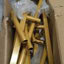 Metal Arch Backdrop Stand Set of 3(6 ft, 5 ft, 4 ft) Party Arch Stands for Valentines Day, Wedding, Birthday, Baby Shower, Bridal Shower,Balloon Arched Frame for Garden Decor, Gold Floral Arches