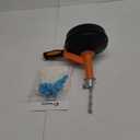 Drain Auger, Clog Remover with Drill Adapter, 25 Feet Flexible Plumbing Snake Use Manually or Powered for Kitchen,Bathrom and Shower Sink, Comes with Gloves (orange)