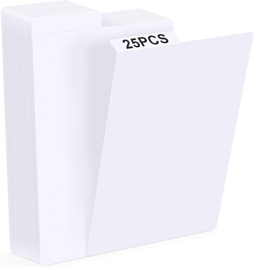 Comic Book Dividers, 25 Pack Cardboard Comic Book Dividers with Tabs for Comic Book Storage Box