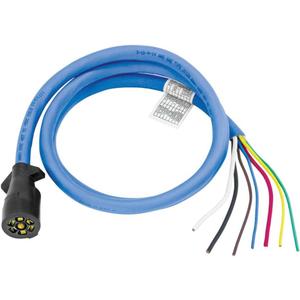Bargman 54006-010 Wiring Connector, 7-Way Trailer End, 8 ft. Length Wire