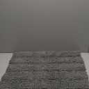 Bcoimo 24"17" Chenille Bath Mat  Non-Slip with Backing Bath Rug Ultra-Absorbent and Machine Washable Bathroom Mat Quick-Dry Design. Ideal for Bathroom and Tub Areas (1'5" x 2' (Rectangular), Grey)