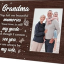 Memorial Picture Frame, 8x10 Wood Picture Frame Fits a 4 x 6 Inch Photo, Funeral Decorations, Memorial Decorations for Loss of Loved One, Grandma Memorial Gifts, Loss of Grandma Sympathy Gifts,12