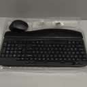 Wireless Keyboard and Mouse Combo, Wave Keys Full-Sized Ergonomic Keyboard with Cushioned Palm Rest, Phone Holder, Comfortable Natural Typing, 2.4G Cordless Set for Computer, Laptop, PC, Mac, Windows