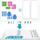 (2 Pack) Designed for iPhone 16 Tempered Glass Screen Protector, Full Coverage, Anti Scratch, Bubble Free