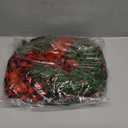 Retrowavy 12 Pcs Christmas Kitchen Cabinet Wreaths with Ribbon 3.94 Inch Mini Christmas Wreath Small Kitchen Xmas Decor for Window Door(Red and Black Plaid,Stylish Style)