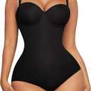 FeelinGirl Shapewear Bodysuit for Women Tummy Control Body Shaper Seamless Shapewear Cupped with Removable Straps
Size M