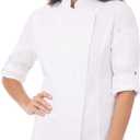 Chef Works Women's Hartford Cool Vent Chef Coat (Medium, White)