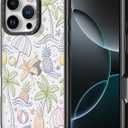 for iPhone Case - [6.6 ft Military-Grade Drop Protection] [Anti-Peel Technology] Clear Black TPU Bumper Case with Cute Design (Tropical Rainforest, iPhone 16 Pro)