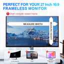 2Pack Magnetic 27 Inch Privacy Screen for Computer Monitor 16:9 Aspect Ratio, Hanging Removable Anti-Blue/Glare Protector Film, Anti Spy Desktop Security Private Filter 27in