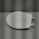 Bemis 730SLEC Slow Close Toilet Seat, Easy Clean Hinges and Durable Plastic Seat, Made in USA, Round, White