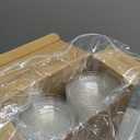 50 Sets Crystal Plastic Cups with Lids and Straws, Disposable Iced Coffee Cups Bulk PET for Wine, Cocktail, Smoothie, Milkshake, Cold Drinks, Juice, Wedding, Birthday, Coffee Shop, Party(20oz)