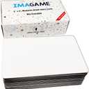 IMAGAME Dry Erase Magnets, Blank Magnetic Dry Erase Labels, 36-Pack, Erasable Magnets for Whiteboard, Multipurpose White Magnetic Labels to Write On for Classroom, Home, Education, Office, 3" x 5"