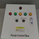 2 HP Well Pump Control Box, 220V Single Phase, 2 AC Contactors, 2 Float Switch, Ultra-high Water Level Alarm, Manual/Automatic, Safe & Reliable for Submersible Well Pump